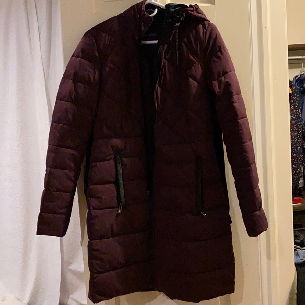 INC burgundy winter coat (mint)